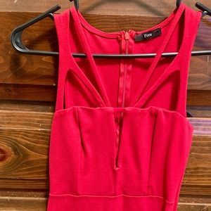 FORA RED MINI DRESS